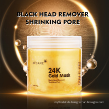 Private Label Korea Beauty Natürliche Anti-Falten-Bleaching-Gesichtsbehandlung 24K Serum Peel off Gold Powder Mask